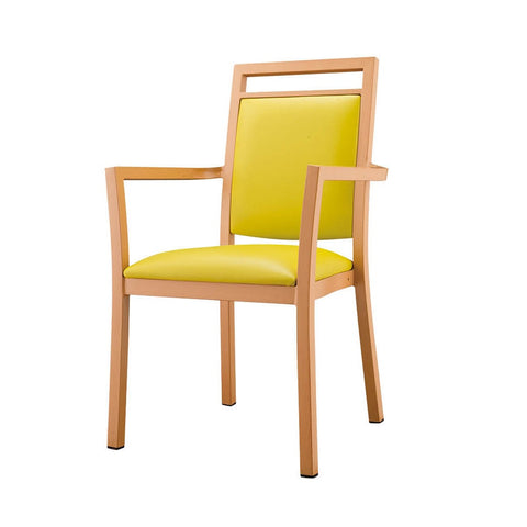 Mattic Chair with Arm In Yellow